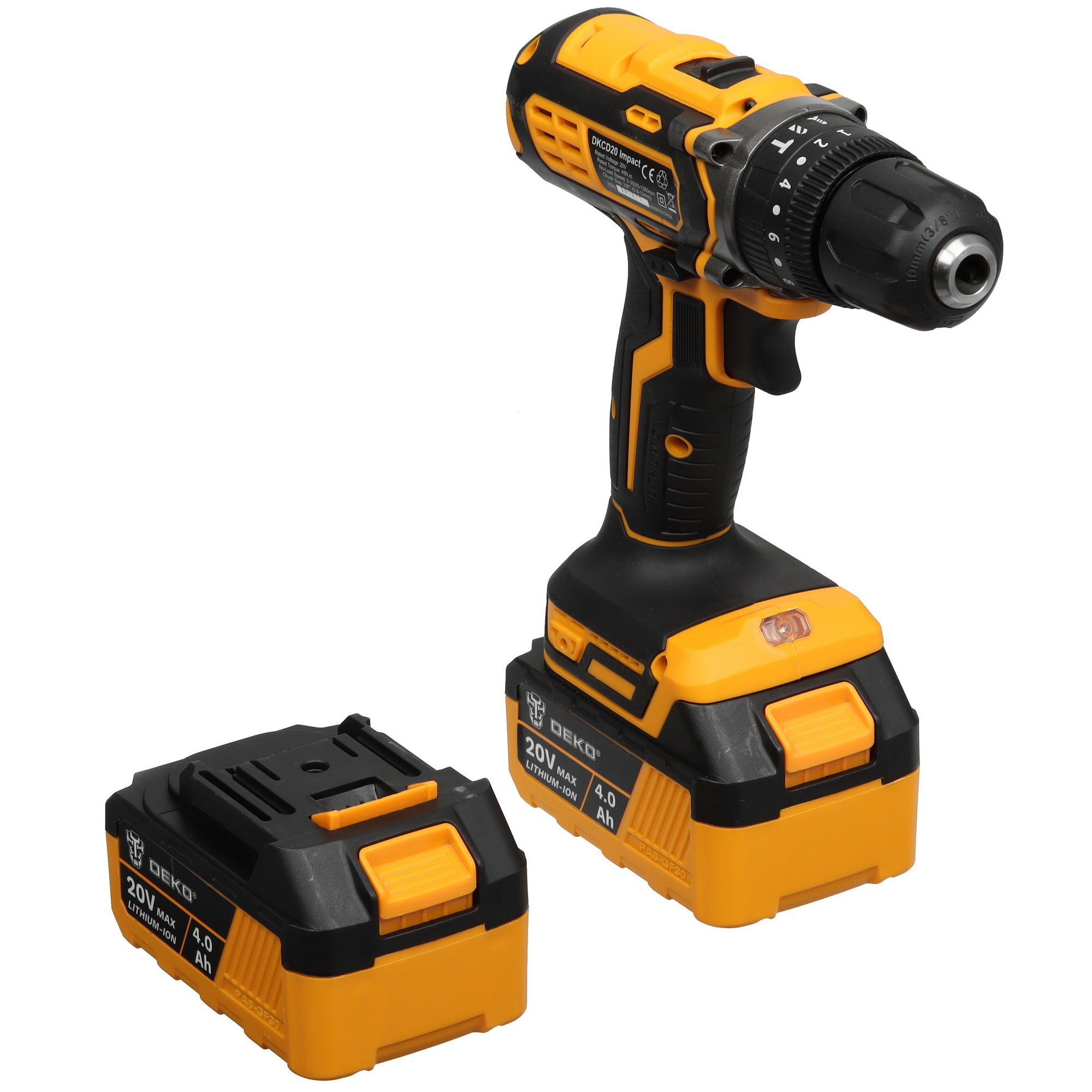 Дрель-шуруповерт DEKO DKCD20 Impact UNV 20V 9019127 STDN-0104765 - Вид №1