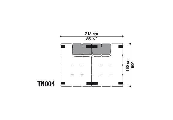 Секционный диван из ткани B&B Italia Tufty-Too ARCH-00095690 - Вид №18