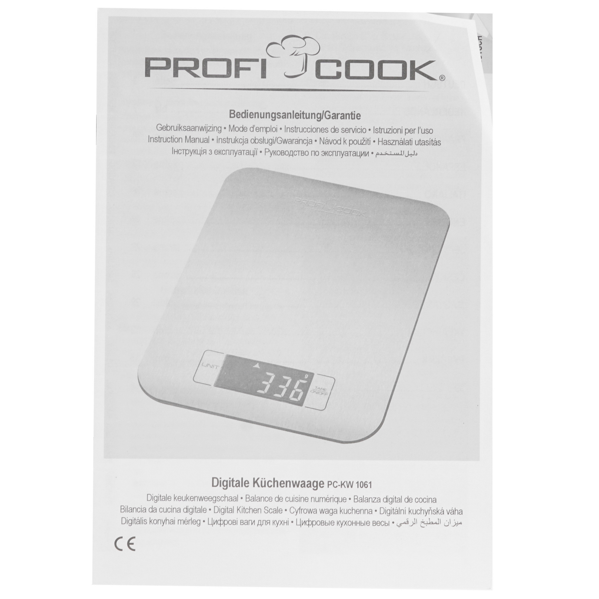 8117348 Кухонные весы Profi Cook PC-KW 1061 серебристый ProfiCook STDN-0040765 - Вид №4