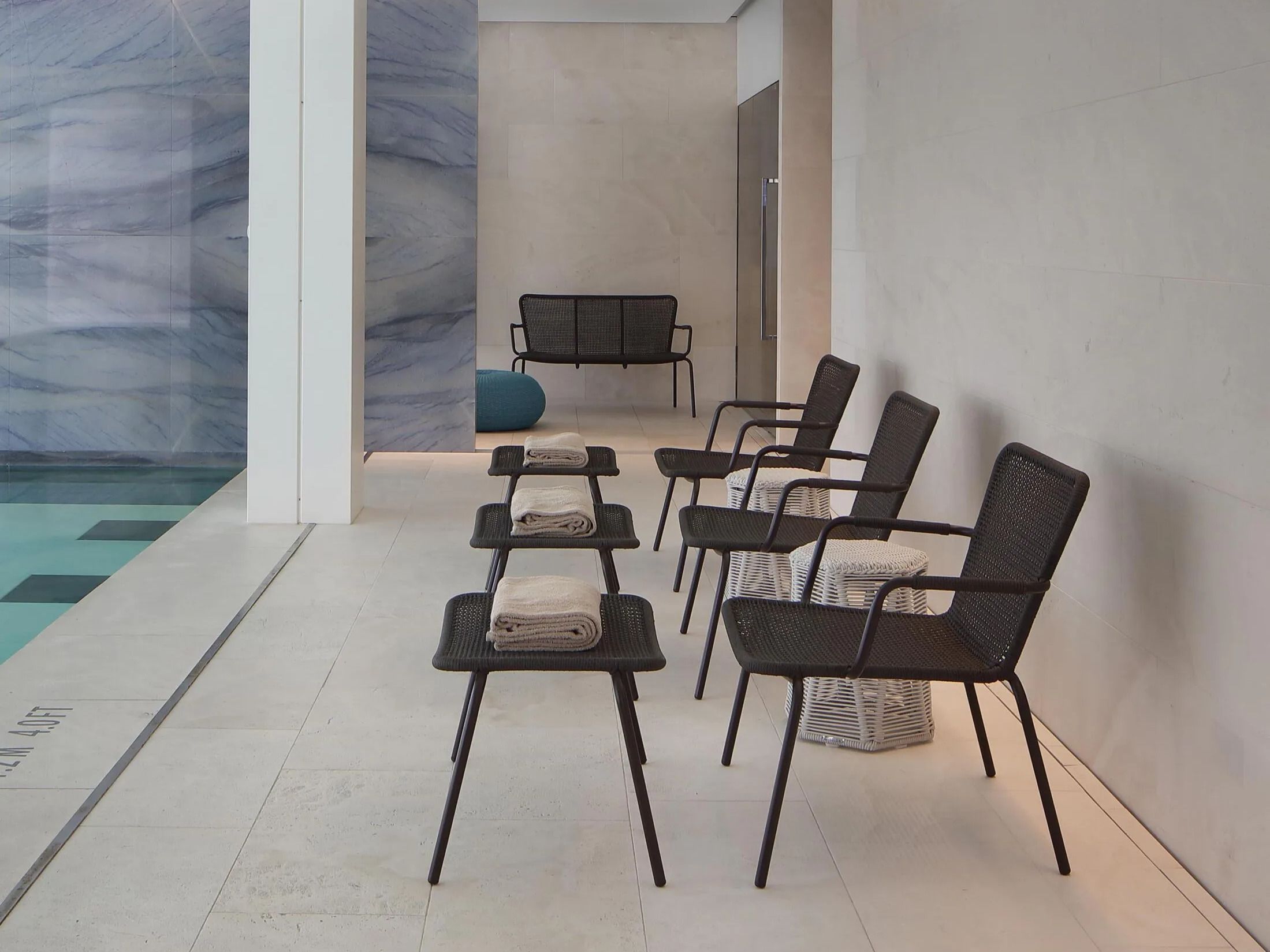 Плетеный алюминиевый сад штабелируемый диван Nodo Italia Via ARCH-00133705 - Вид №5