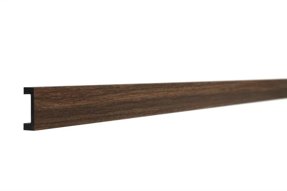 85473627 Рейка настенно-потолочная полистирол ударопрочный Decor-Dizayn 618-73 темный орех 15x40x3000 мм STLM-0062953