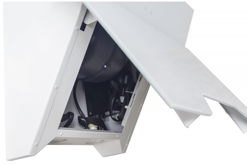 8130124 Вытяжка наклонная MBS FELICIA 160 GLASS белый/белый STDN-0051620 - Вид №2