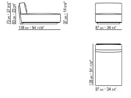 Садовый спальный мешок / шезлонг Flexform Вулкан ARCH-00113870 - Вид №4