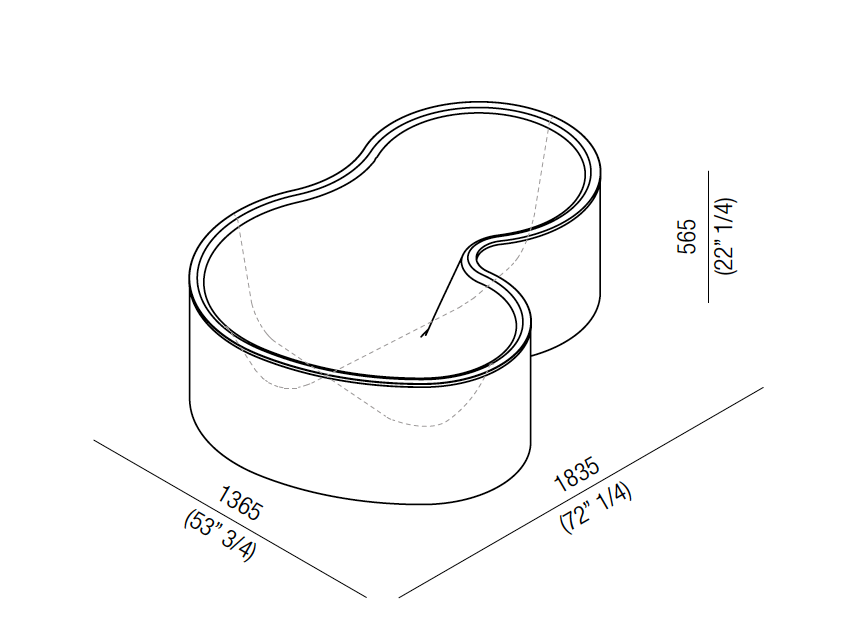2-местная ванна с твердой поверхностью в центре комнаты Agape DR ARCH-00069648 - Вид №10