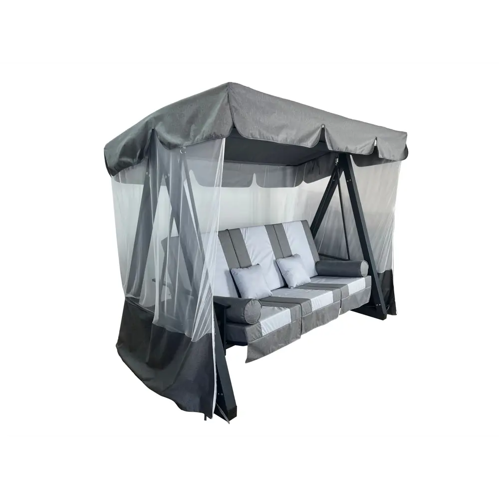 GREENGARD Мерида — трёхместные садовые качели серого цвета 89354373 STLM-0949340 - Вид №4