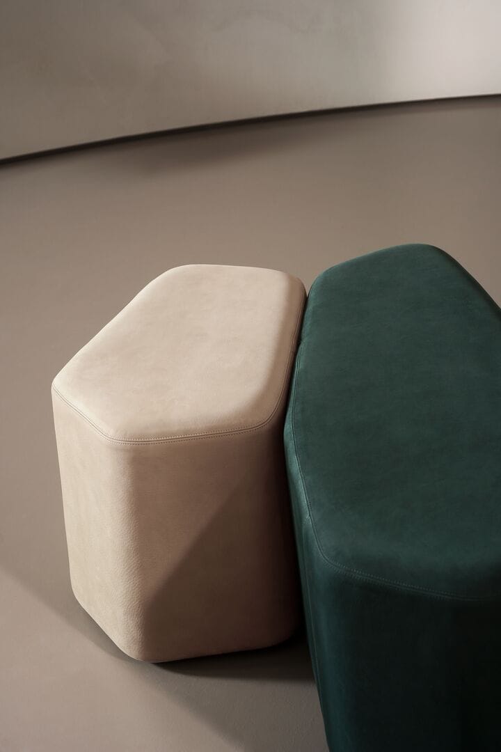 Кожаный модульный пуф Baxter BEKI ARCH-00045861 - Вид №2