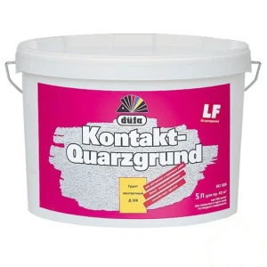 Грунт Dufa Kontakt Quarzgrund цвет белый 5 л