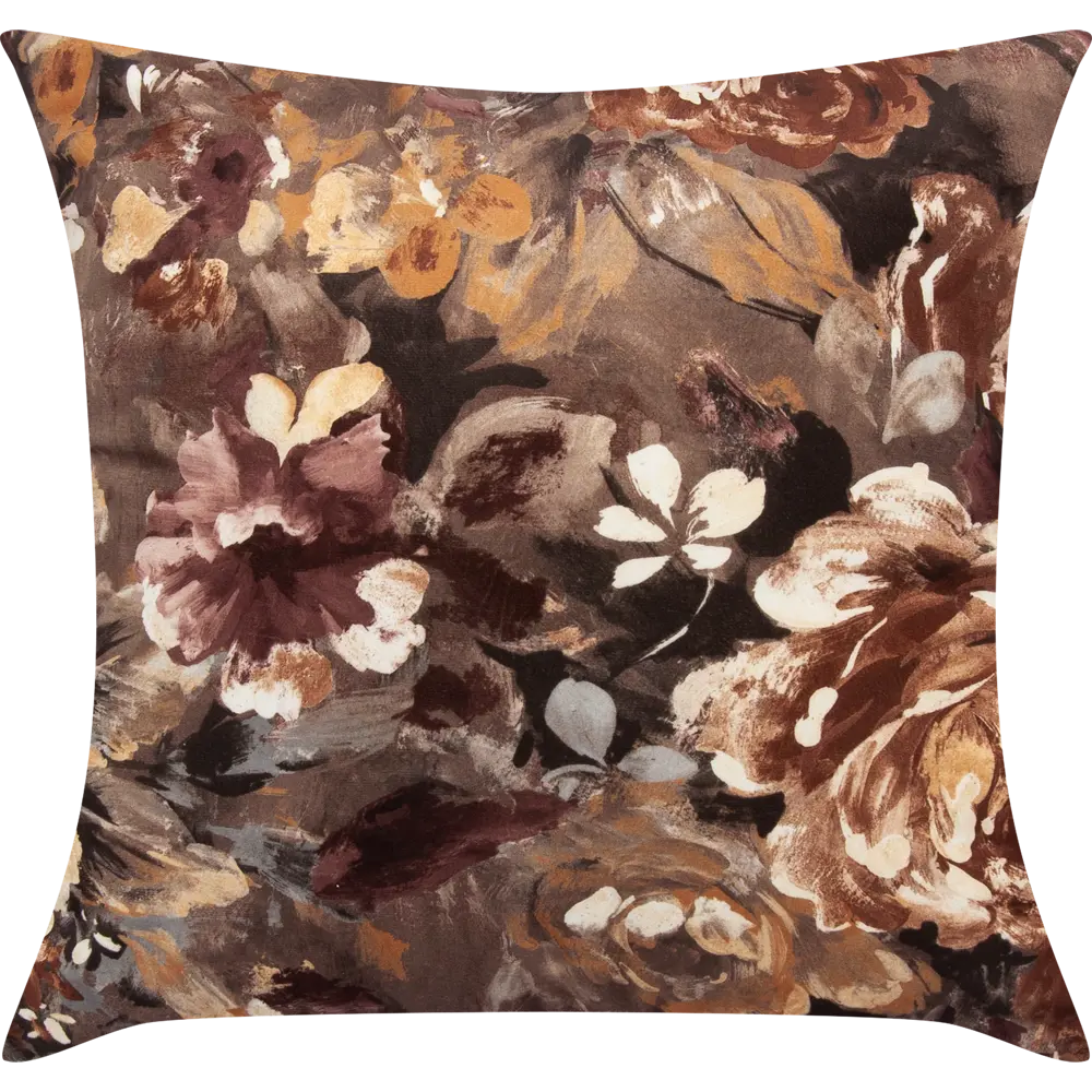 Подушка Розы 45x45 см цвет коричневый 89077555 STLM-2085755 SEASONS 
