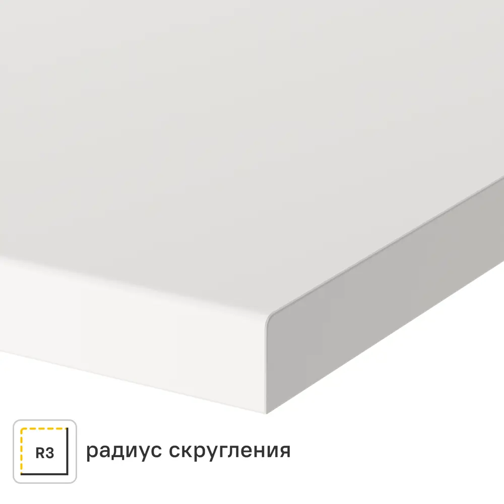 Столешница Сноу 300x60x2 см искусственный камень цвет белый 83729618 STLM-2181956 Santreyd