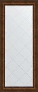 BY 6339 Зеркало напольное с гравировкой в багетной раме - состаренная бронза с орнаментом 120 mm EVOFORM Exclusive-G floor