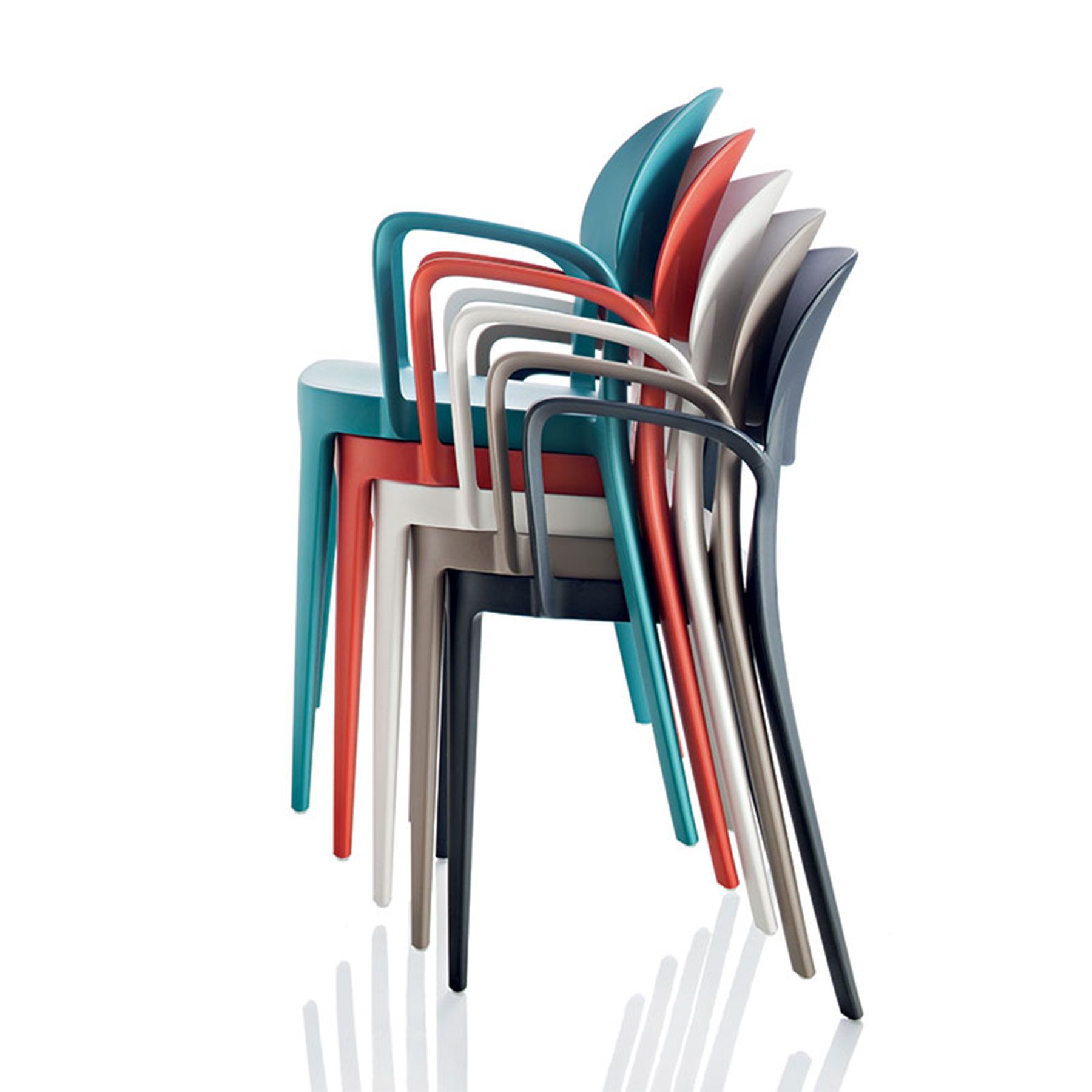 Штабелируемый садовый стул из инженерного пластика In Stock Alma Design ARCH-00086927 - Вид №1