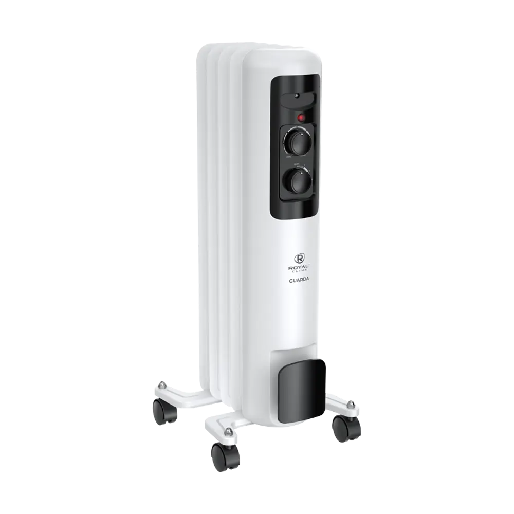 Обогреватель масляный Royal Clima GU5-1000M с механическим термостатом 1000 Вт 5 секций цвет белый STLM-2005240 - Вид №2