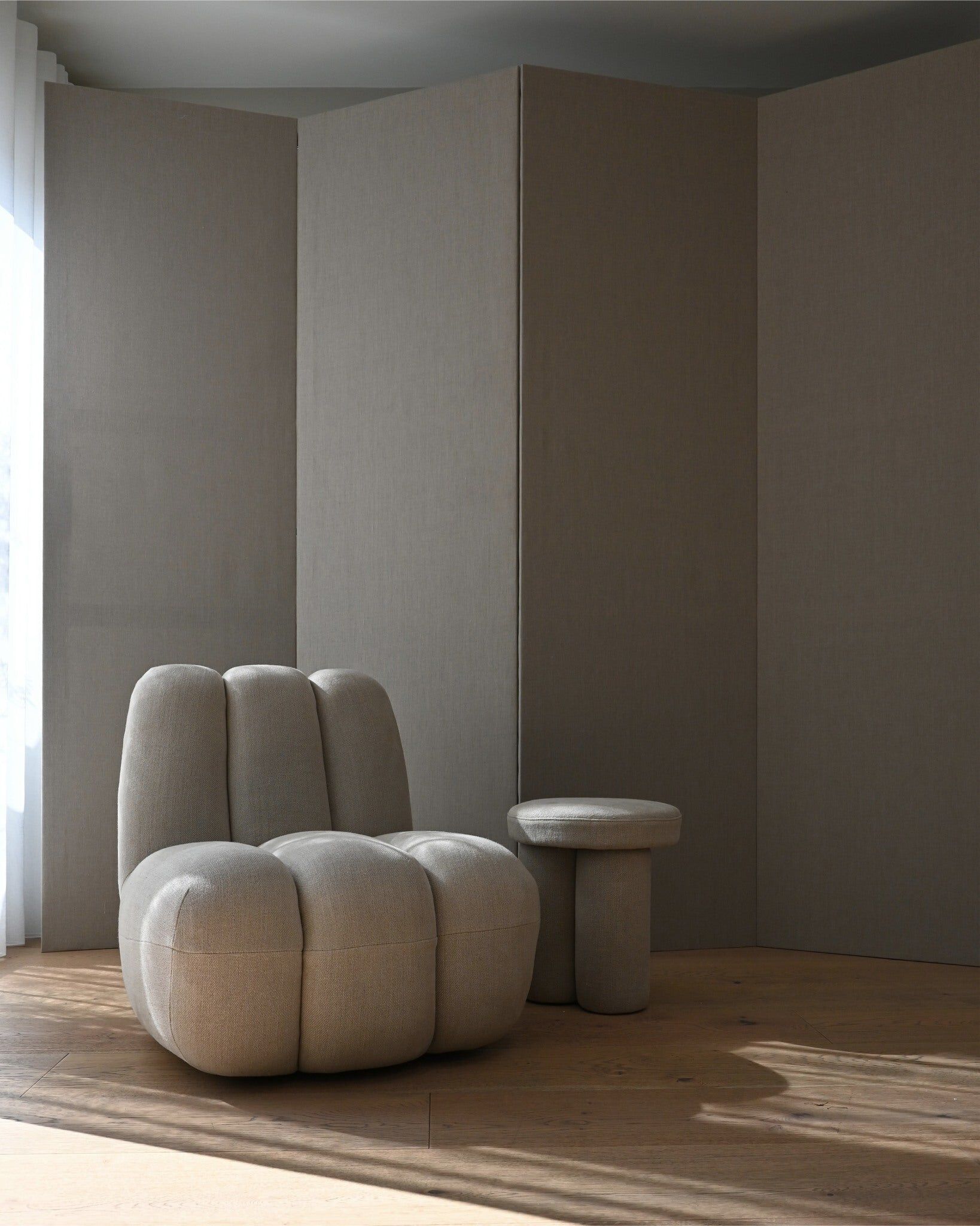 Низкий стул из льна 101 Copenhagen Big Foot ARCH-00035385 - Вид №3