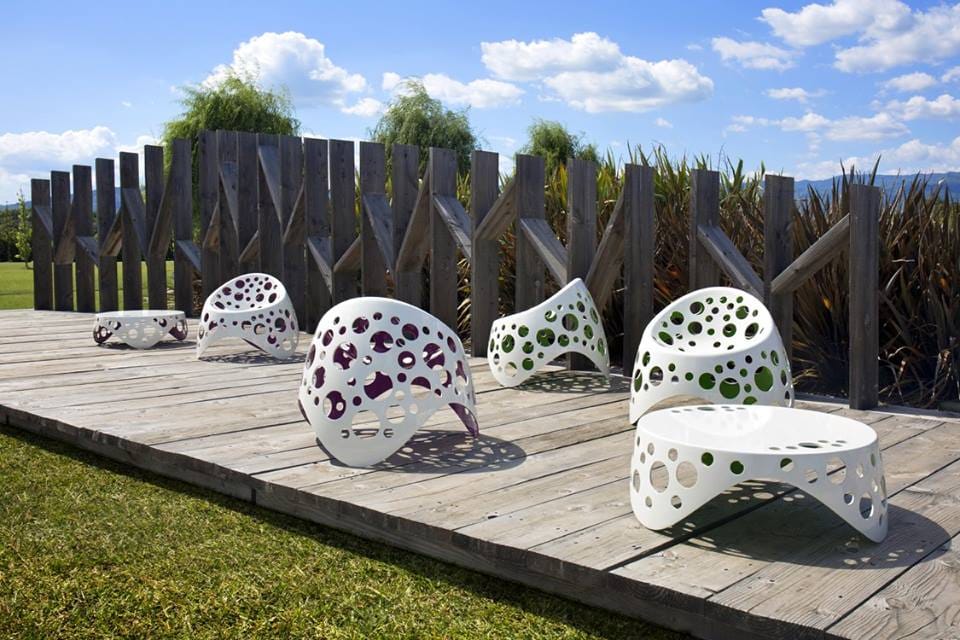 Пластиковый садовый стул с подлокотниками Giovannetti Moss ARCH-00042335 - Вид №4