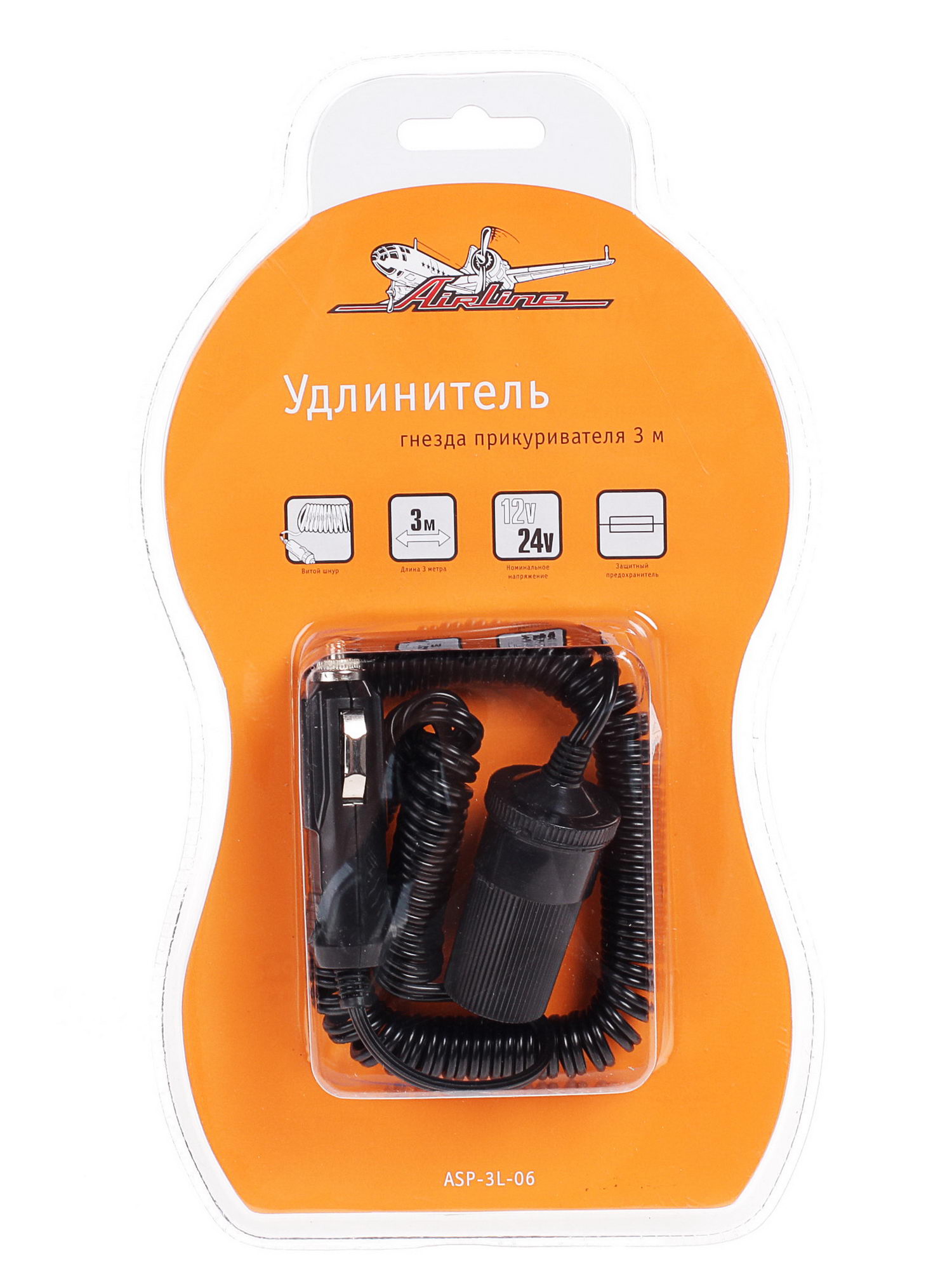 6720882 Разветвитель автоприкуривателя AIRLINE ASP-3L-06 STDN-0133552 - Вид №3