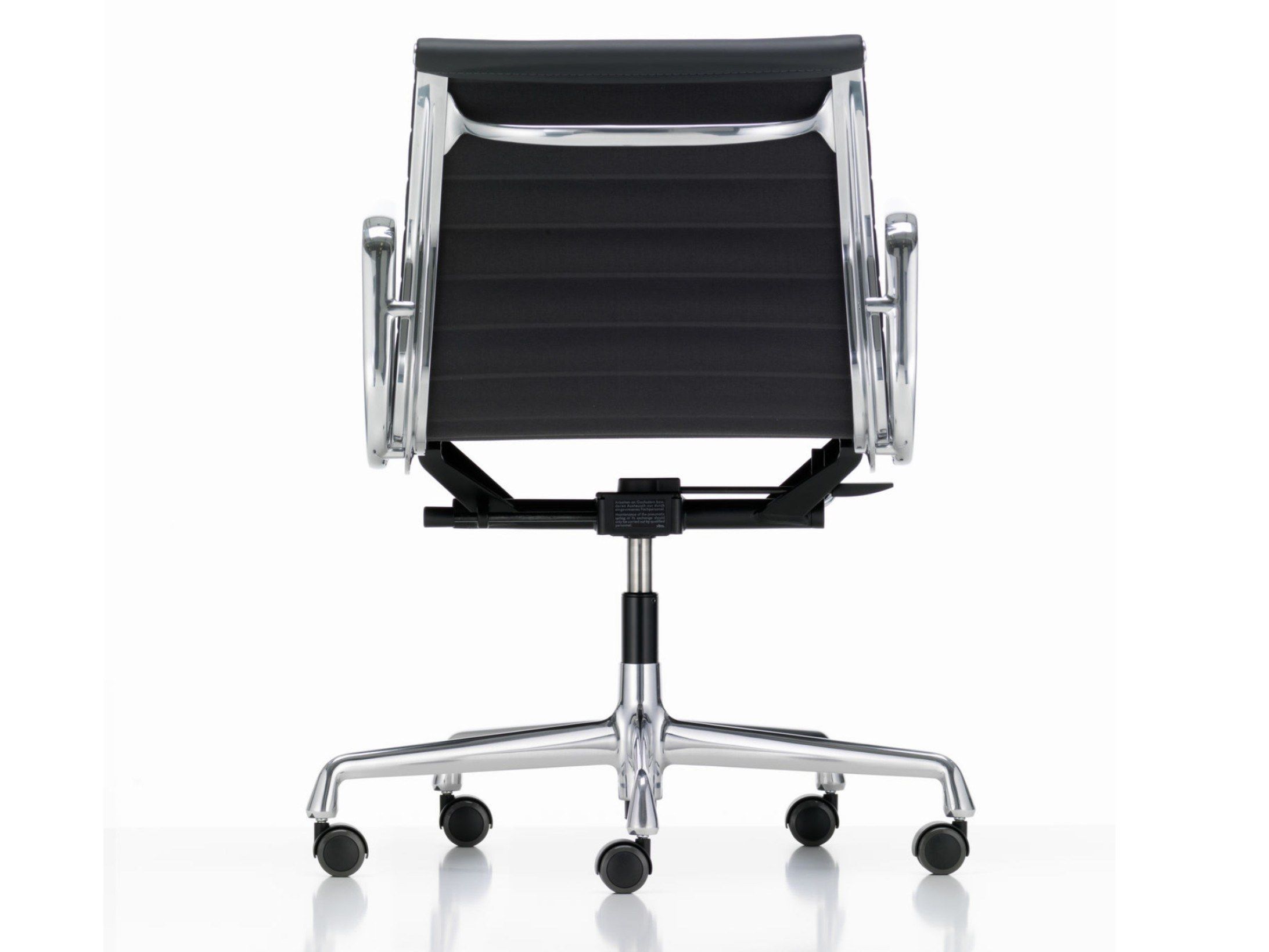 Кожаный поворотный операционный офисный стул с подлокотниками VITRA Eames Aluminium Group ARCH-00047211 - Вид №3