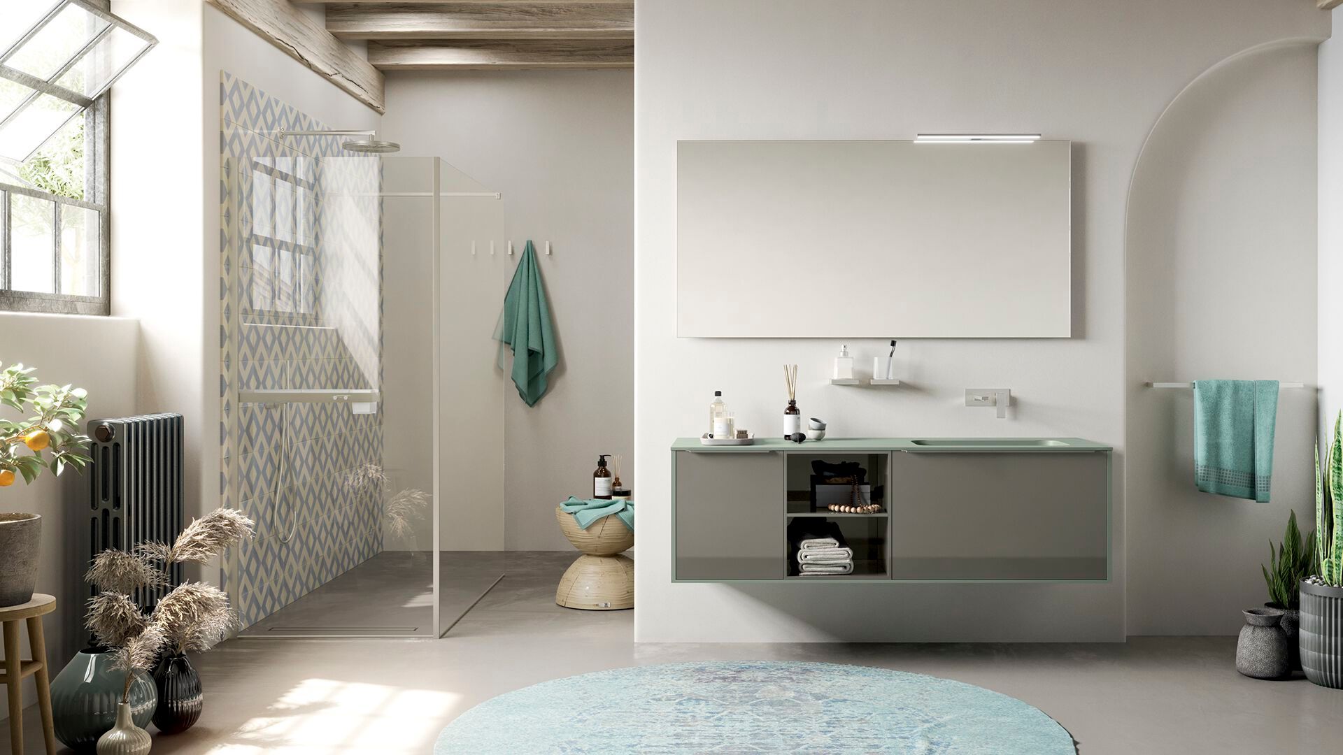 Прямоугольное настенное зеркало для ванной комнаты INDA® SCANNO ARCH-00076271 - Вид №1