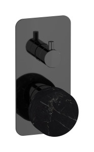Встроенный смеситель для душа с двухходовым дивертером WE ARE IB mr310cf_2 Black Chrome Marmo