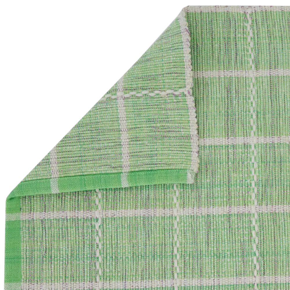 Коврик Клетка 60x90 см хлопок цвет зеленый CTIM STLM-2062488 - Вид №3