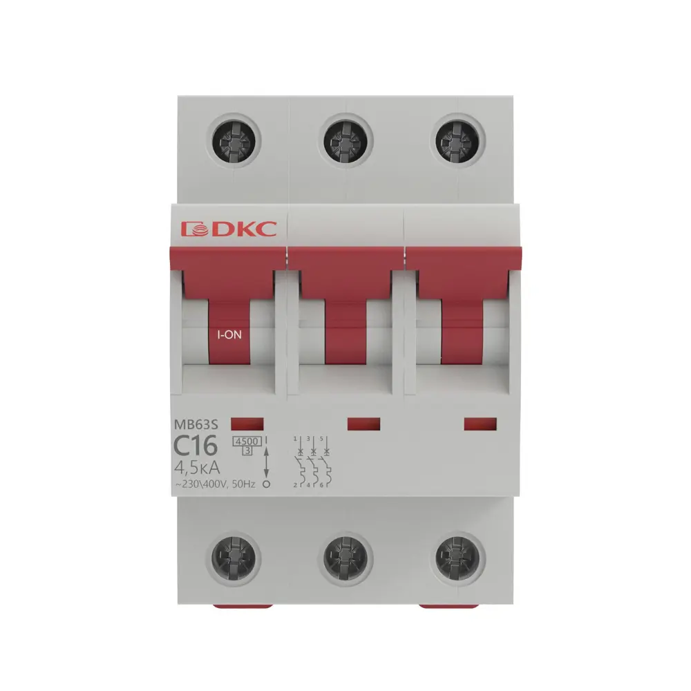 Автоматический выключатель DKC Yon 3P C16 А 4.5 кА STLM-2171061 - Вид №1