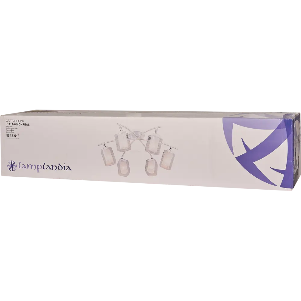 Люстра L1114-6 «Monreal» 6хE14х60 Вт LAMPLANDIA STLM-2184961 - Вид №7