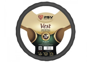 17868409 Оплётка на руль VEST EXTRA Fiber серый, М 121978 PSV