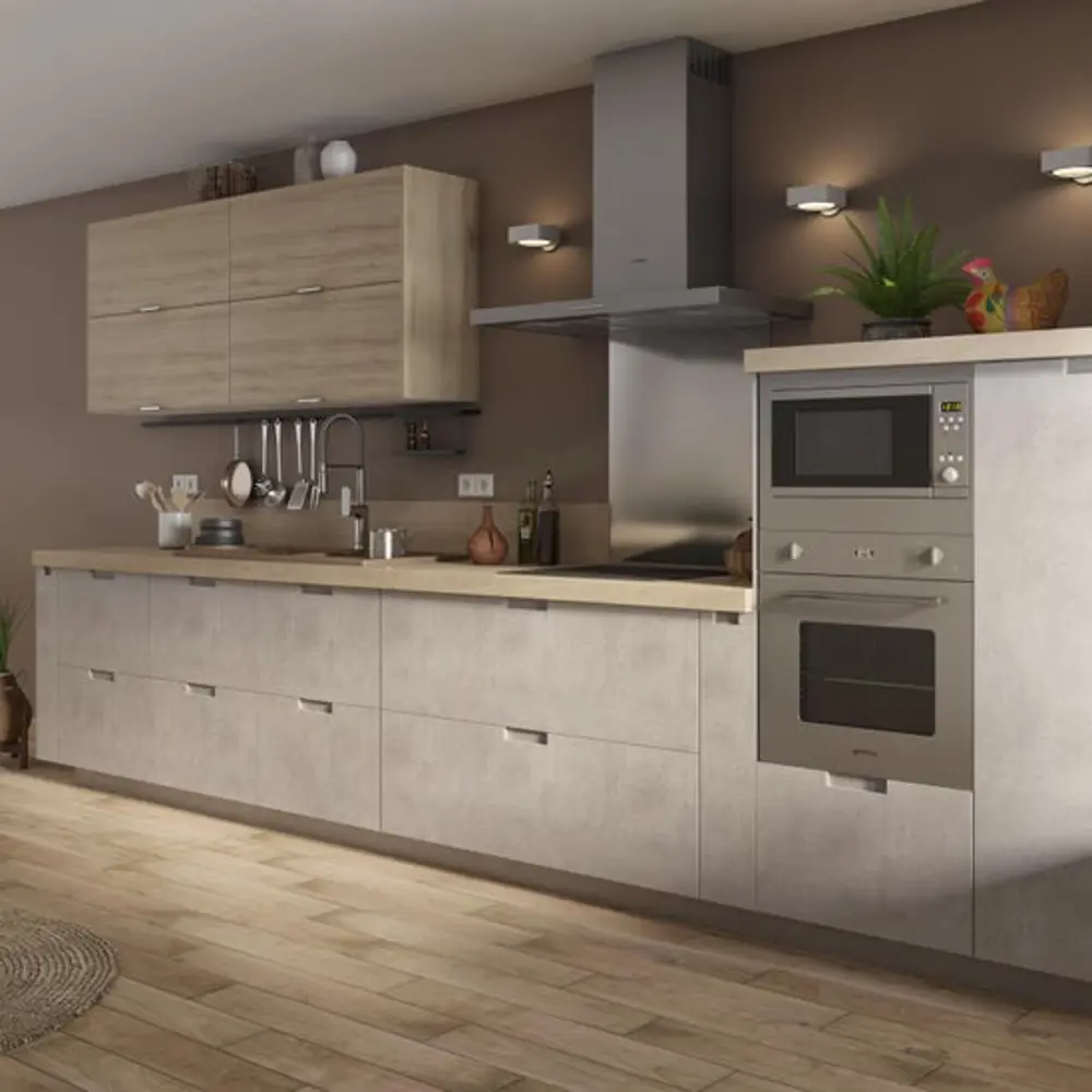 Фальшпанель для кухонного шкафа Берлин 58x76.8 см Delinia ID МДФ цвет серый STLM-2179440 - Вид №9