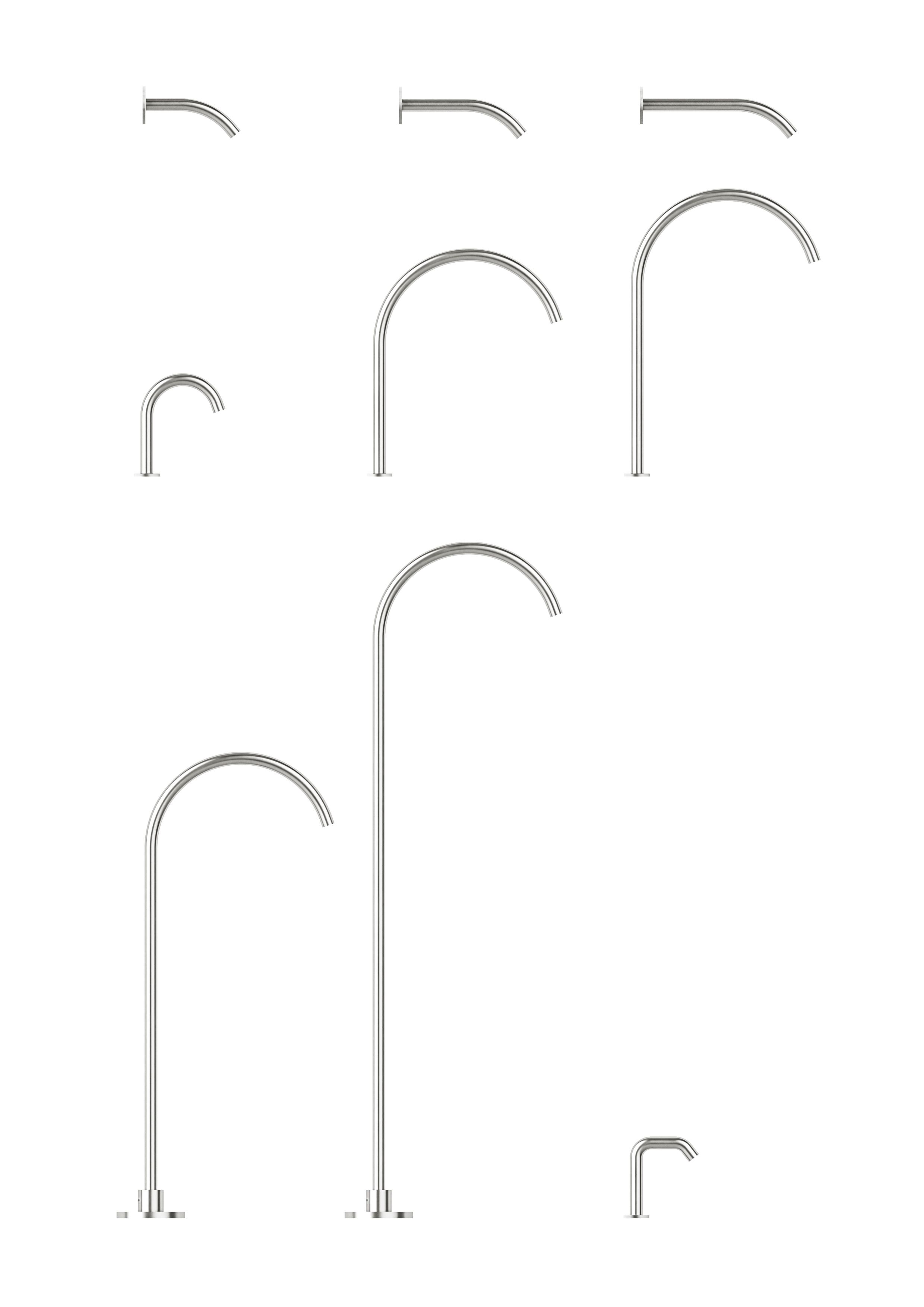 Настенный смеситель для раковины из нержавеющей стали с 2 отверстиями Falper водоносный горизонт ARCH-00072856 - Вид №6