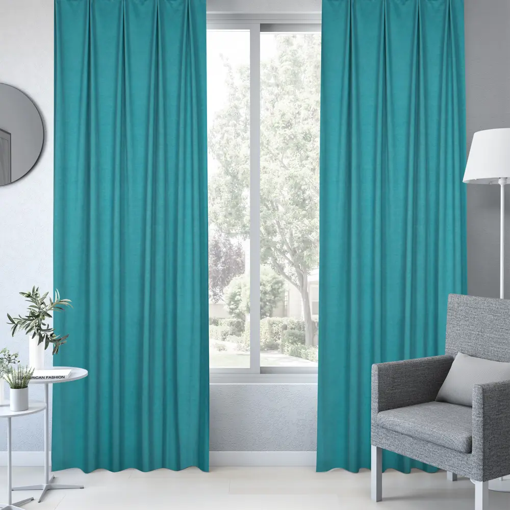 Штора на ленте Inspire Alia 200x280 см цвет зеленый 86255233 STLM-2171243  - Вид №6