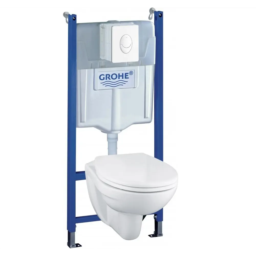 Комплект инсталляция с унитазом Grohe Solido с кнопкой Lecico Perth STLM-2117588 - Вид №1