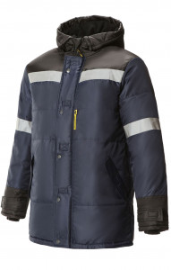 5029338 Куртка утеплённая с СОП ткань Оксфорд (распродажа) темно-синий VeyGar  Зимняя спецодежда  размер 64-66/170-176