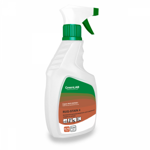 RG-181/075 GreenLAB RUG - STAIN 4, 0.75 л, - aктивный пятновыводитель для удаления следов и запаха мочи, меток животных, рвотных масс