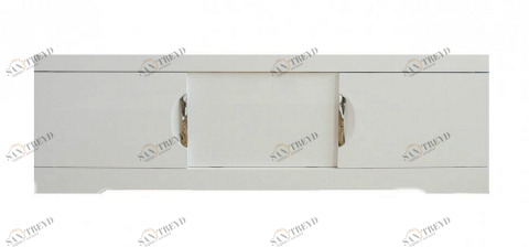 Экран раздвижной Глен 1500 белый глянец Santreyd 19258