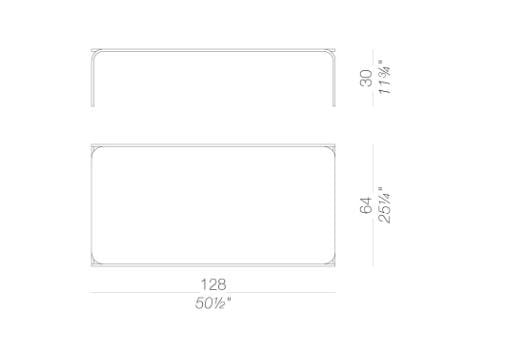 Прямоугольный штабелируемый журнальный столик из HPL Lapalma TOÉ ARCH-00027642 - Вид №4
