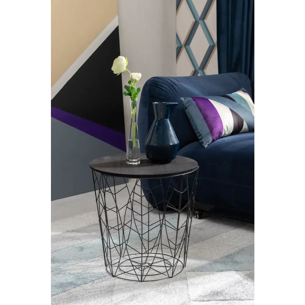 Столик журнальный Kumi 39х41 см чёрный Atmosphera STLM-2203349 - Вид №3
