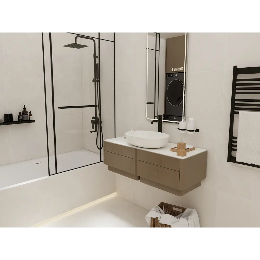 Глазурованный керамогранит Duna Soleste Bianco Carving 120x60 см 1.44 м² матовый цвет белый Soleste Bianco Rustic STLM-2166419 - Вид №2