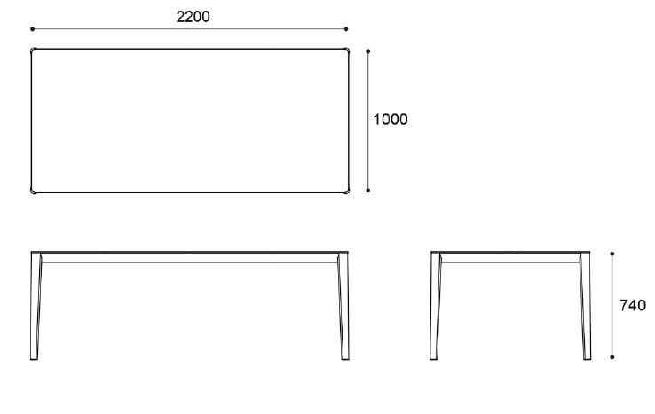 Прямоугольный стол из дерева и стекла SP01 Смит ARCH-00152326 - Вид №16