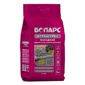 Штукатурка цементная Боларс Фасадная 5 кг