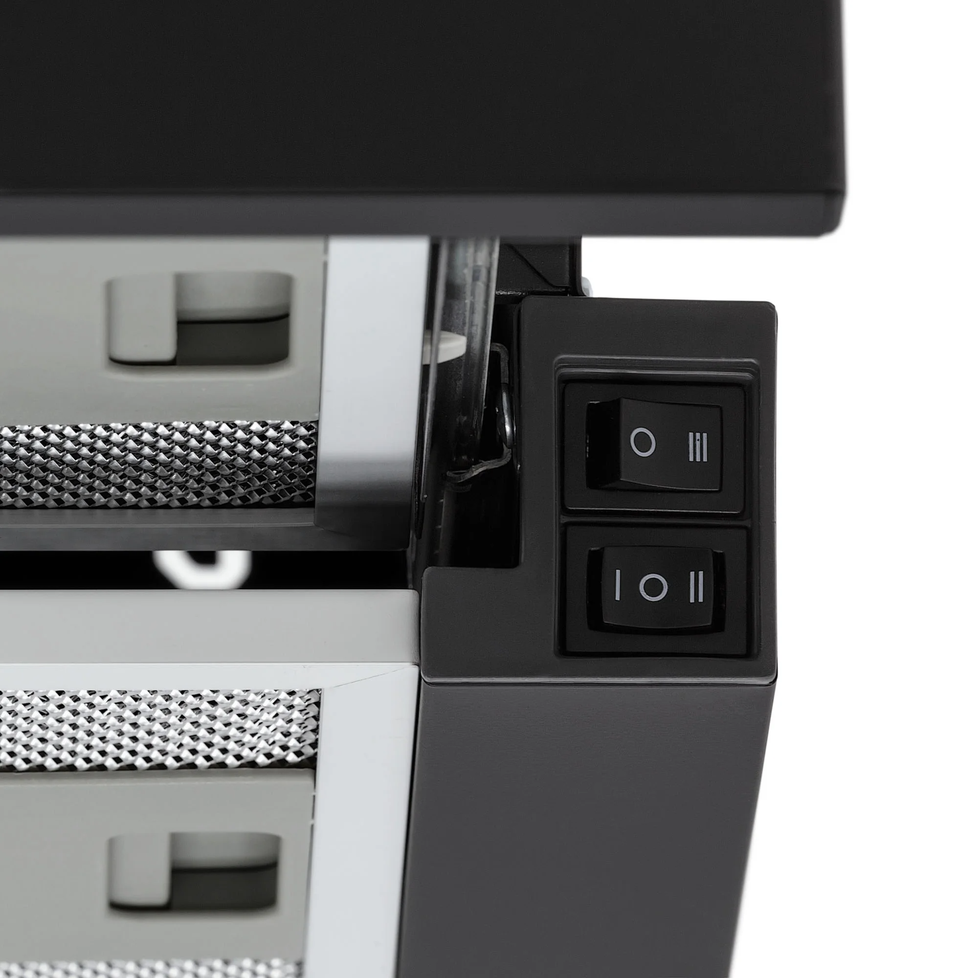 9063332 Вытяжка телескопическая KRONA KAMILLA T 600 2 motors черный/серый STDN-0044406 - Вид №9