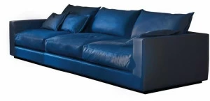 Duvivier Canapés 4-х местный кожаный диван со съемным чехлом  Basixg36