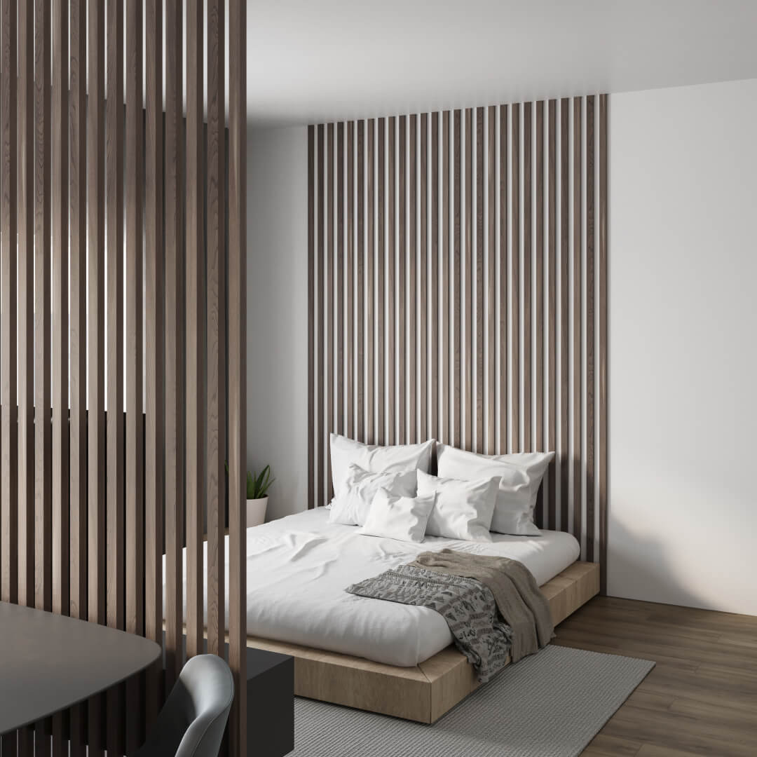 Интерьерная рейка МДФ Stella Бриона Light Орех Бразильский 16*40*2700 (уп.8шт.) STSR-812 - Вид №6