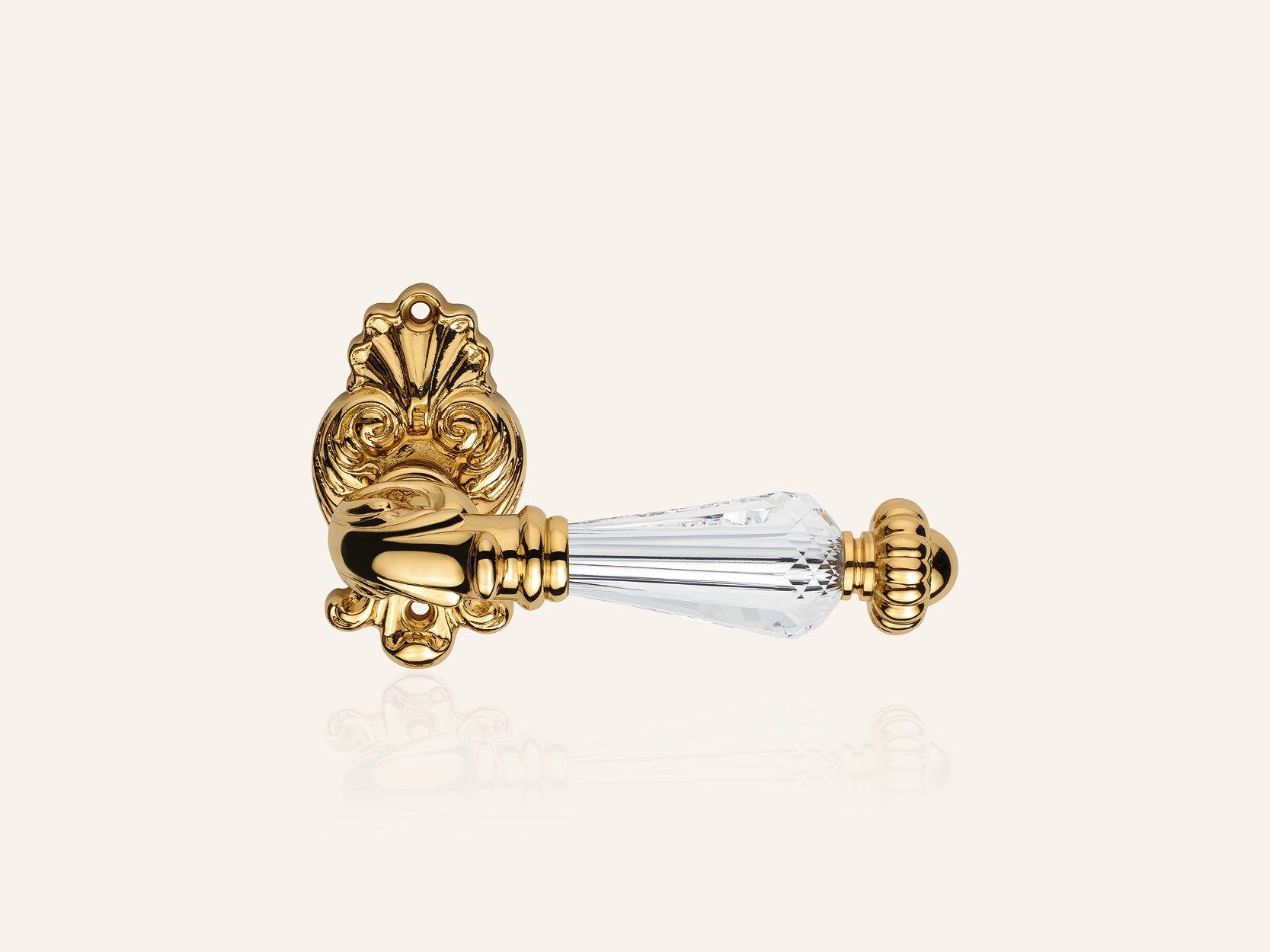 Латунная дверная ручка в классическом стиле с кристаллами Swarovski® LINEA CALI' Nympha Crystal ARCH-00004714 - Вид №4