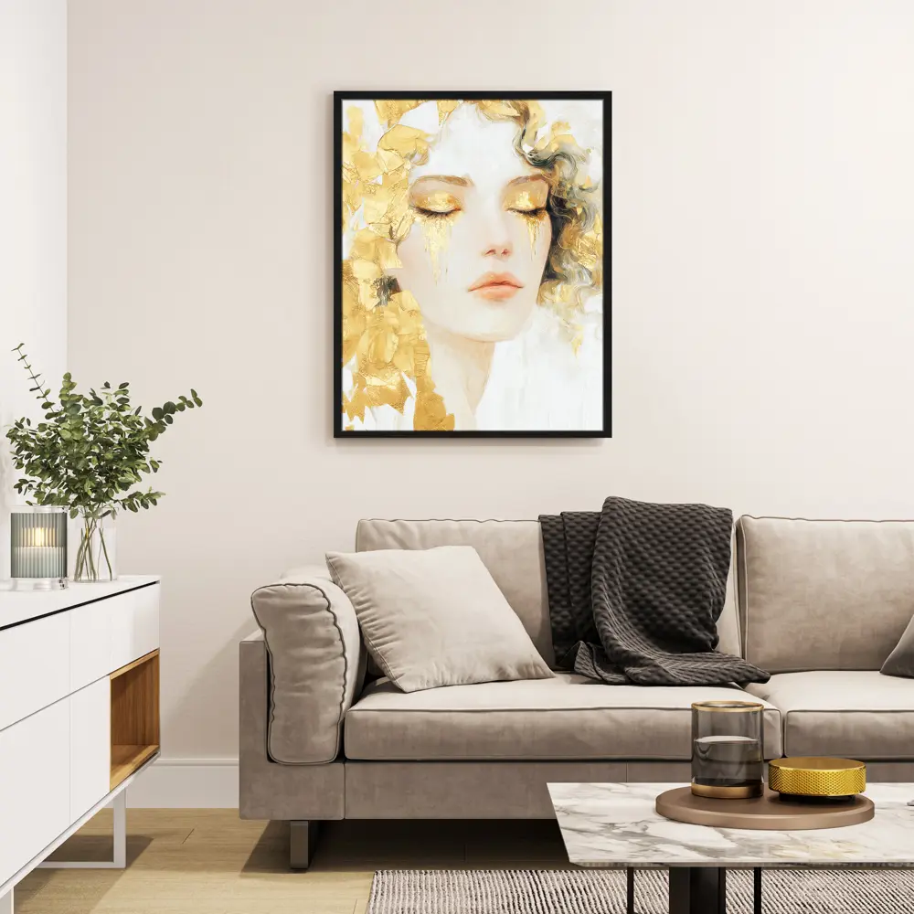 Картина в раме Девушка с золотом 40x50 см цвет разноцветный POSTERMARKET STLM-2169319 - Вид №2