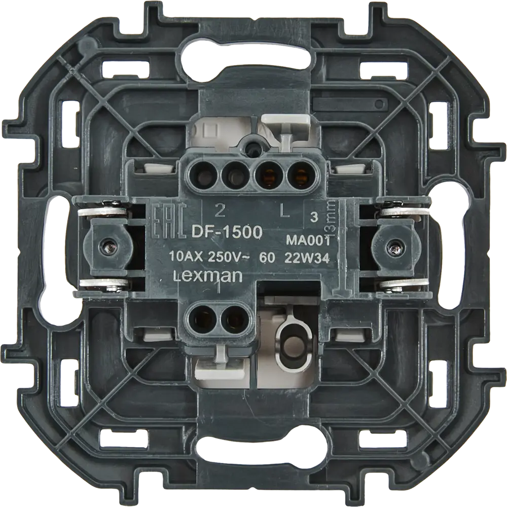 LEXMAN Lilian — одноклавишный выключатель скрытого монтажа в белом матовом исполнении 86761732 STLM-0071419 - Вид №2