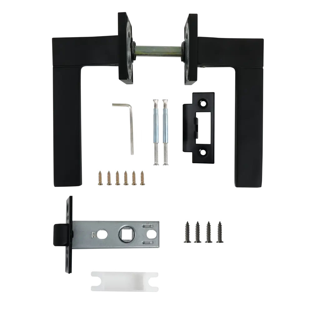 Дверные ручки EDSON P11Q2 на розетке для межкомнатных дверей 85167462 STLM-0897218 - Вид №1