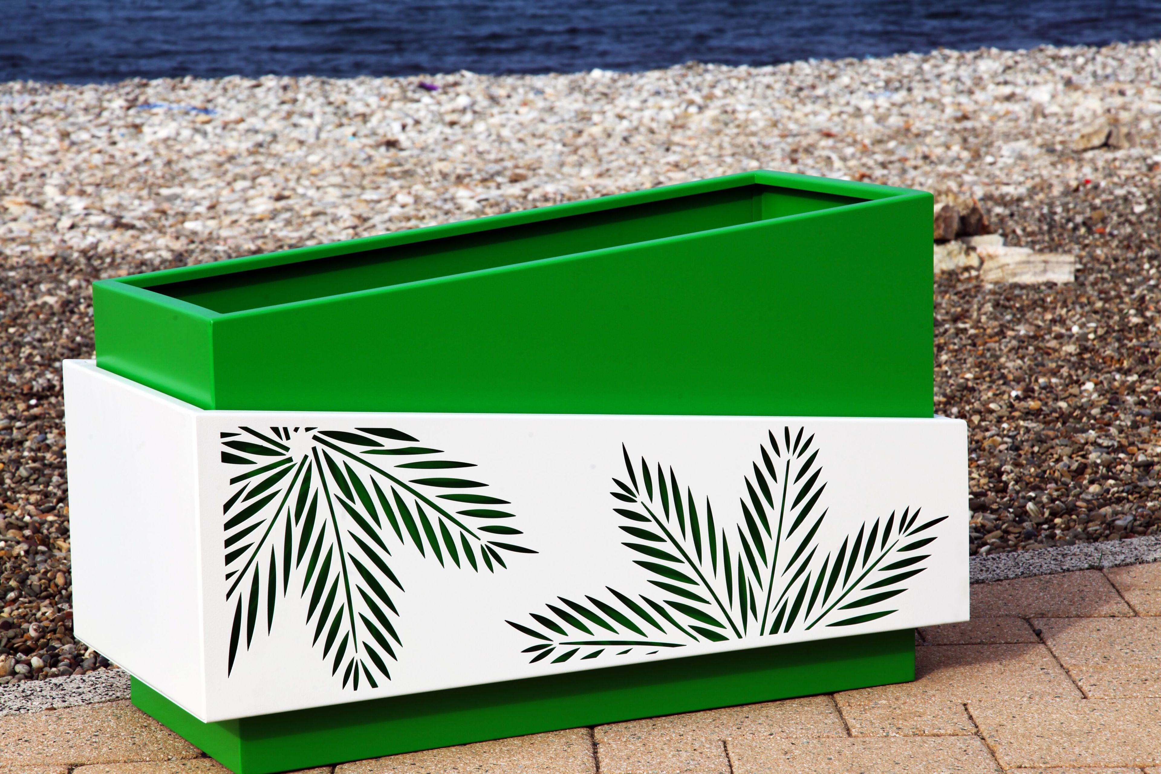 Прямоугольная стальная плантатор CITYSì PALM ARCH-00113794 - Вид №5