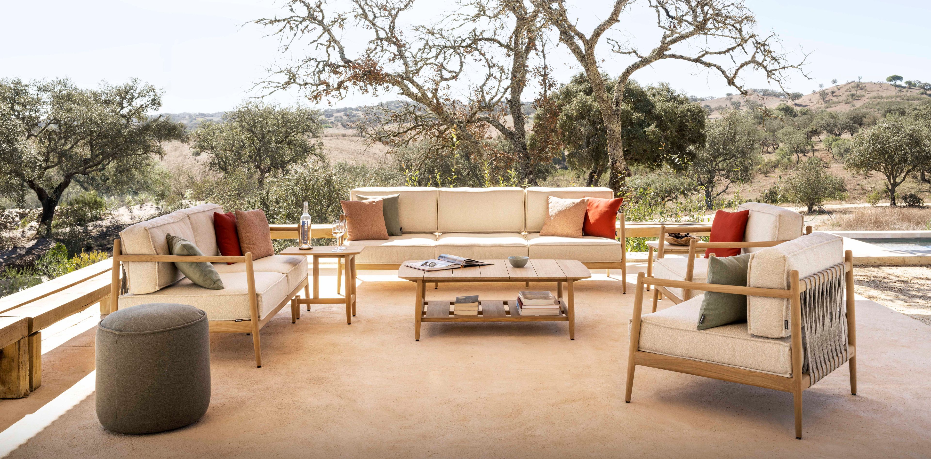 2-местный тканевый садовый диван Jardinico Noa ARCH-00058232 - Вид №3