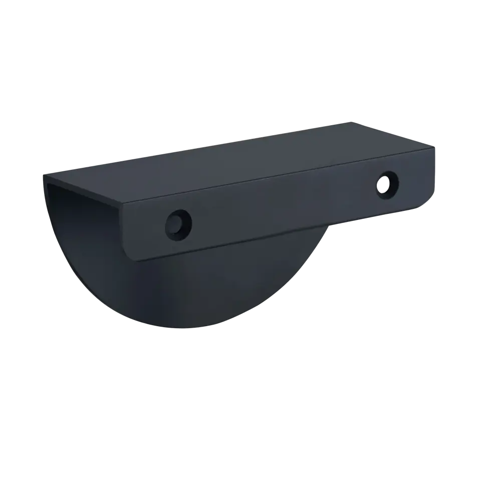 Мебельная ручка врезная  Inspire Лая черная 64 мм STLM-2133292 - Вид №2