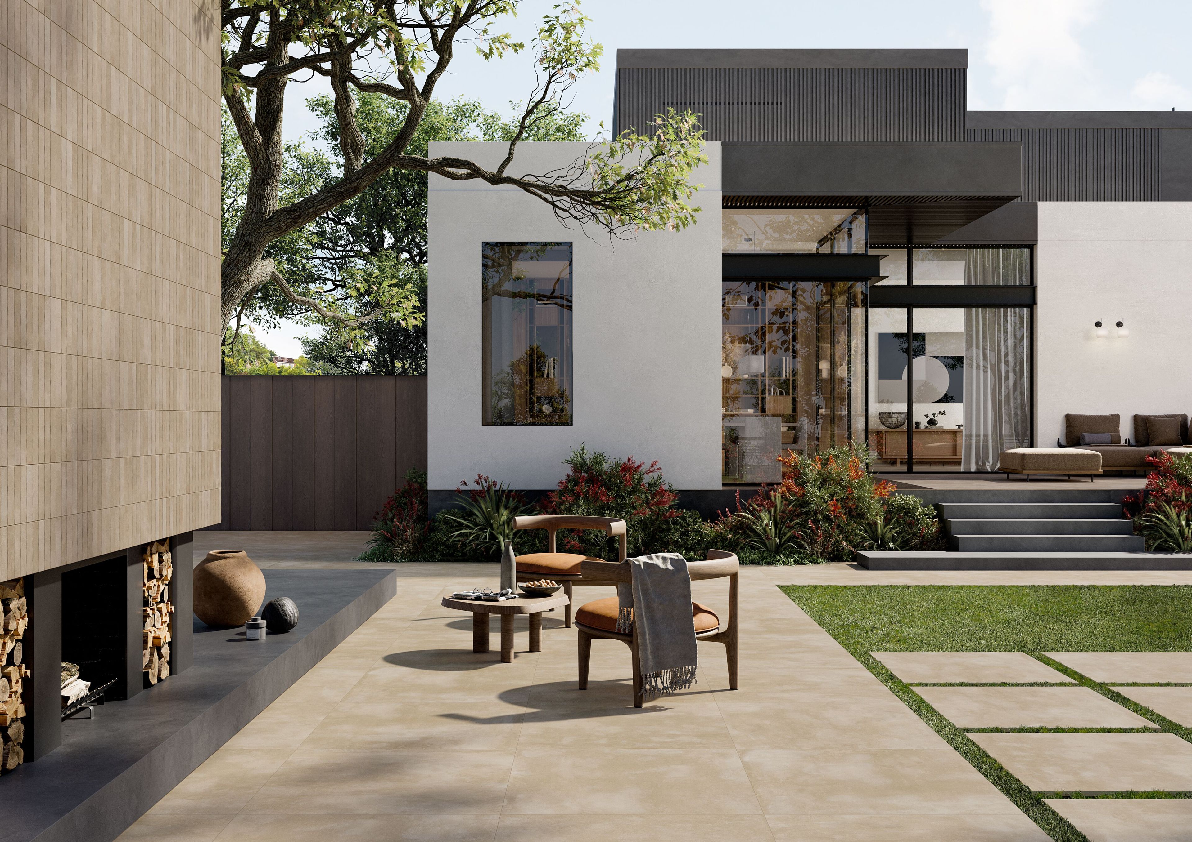 Пол / керамогранит с эффектом цемента Ceramica Rondine CRUDA ARCH-00075222 - Вид №3