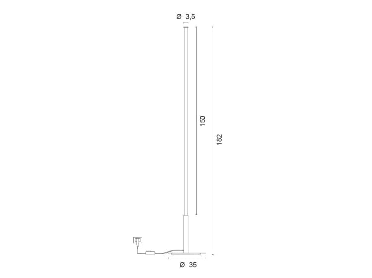 Акриловое стекло с регулируемой яркостью светодиодный торшер EGOLUCE три&amp ARCH-00024562 - Вид №4